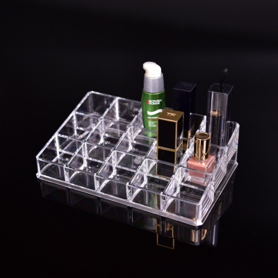 Add 15 boxes of lipstick, makeup, skin care, transparent acrylic lipstick and display stand