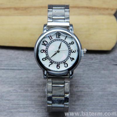 Foreign trade hot style fashion sales small fresh silver digital steel band ladies watch student watches