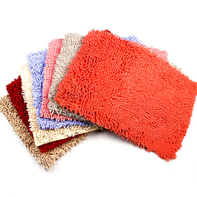 Manufacturer wholesale chenille long hair sitting room bathroom floor mat absorbent foot mat anti - slip mat feel foot pad