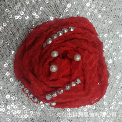 Custom wool hand-made flower wool yarn hand-hook clothing accessories box scarf shoes scarf hat accessories floret