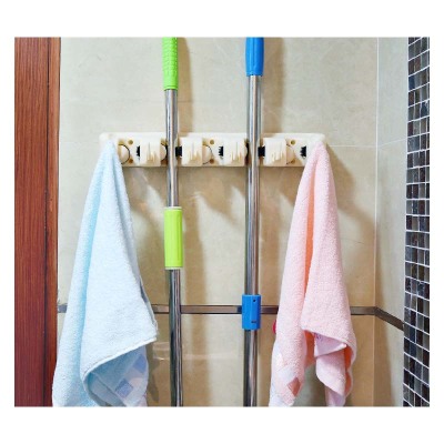 Multi-functional mop hanger tool to receive hanging rack 5 hook 6 hook plastic hook wholesale