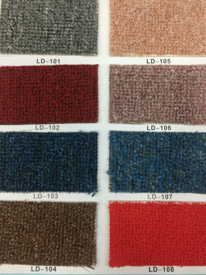 Factory small circle velvet business hotel floor mat full of office building Mosaic project carpet wholesale