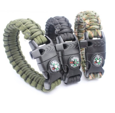 Five-in-one multi-functional umbrella rope chain survival bracelet outdoor emergency equipment