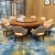 New Chinese style dining table and chair leisure dining chair in the box furniture custom club of nanjing resort hotel