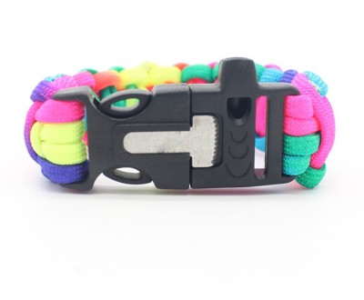 Colorful bracelets for emergency rescue outdoor survival bracelet