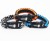 Outdoor emergency survival bracelet with firestone umbrella rope escape bracelet mountaineering bracelet