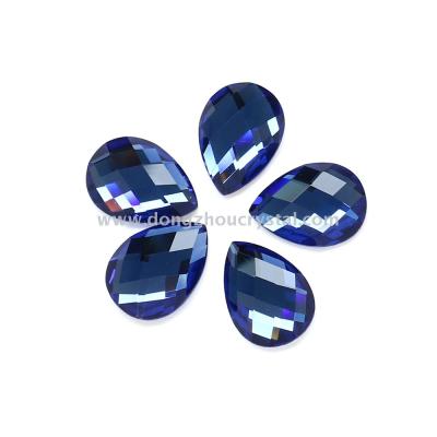 Flat-bottomed mesh surface glass diamond shaped jewelry shoe bag accessories beads