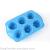 Baking tools high temperature resistance, environmental protection, 6 holes herbal silicone cake mold pudding jelly