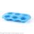 Baking tools high temperature resistance, environmental protection, 6 holes herbal silicone cake mold pudding jelly