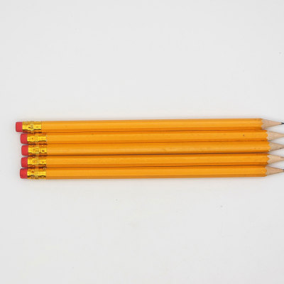 Bulk HB sharpening eraser topper pencil