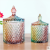 European-style crystal clear glass candy jar fruit creative sugar tank storage jar with cover seasoning
