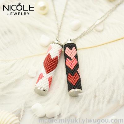 Cross-Border New Accessories DIY Beaded Fashion Aromatherapy Pendant Imported Bead Creative Gifts for Couples Factory Direct Sales