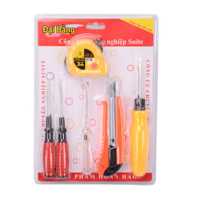 Fitter kit with 6 pieces of household screwdriver tape tool gift set
