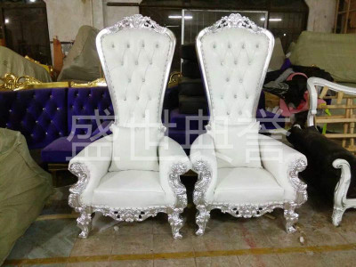 Shanghai foreign trade wedding celebration plus high back sofa export foreign bride groom wedding chair custom - made