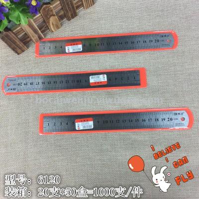 Bocai 20cm Stainless Steel Ruler Steel Ruler a Scale Factory Direct Sales