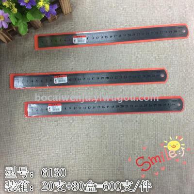 Bocai 30cm Straight Steel Ruler Scale Is Clear and Not Easy to Be Deformed
