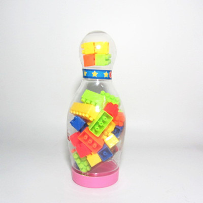 Children's educational toys wholesale creative assembly blocks bowling bottles of large blocks