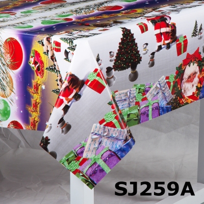 Manufacturer direct selling: PVC tablecloth table mat Christmas series