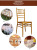 Golden Iron Bamboo Chair Wedding Chair Hotel Chair Banquet Chair Dining Table and Chair Outdoor Chair of Wedding Ceremony Stool
