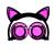 Hot style children's cartoon cat ears can be folded by rechargeable headwear