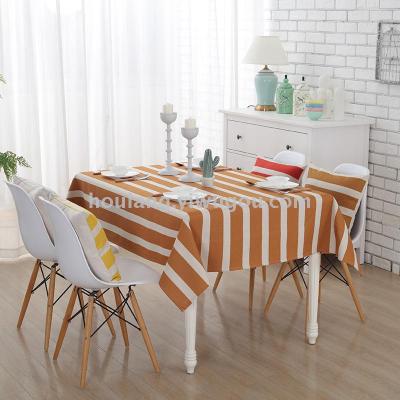 Tablecloth plaid table cloth Nordic fresh cotton and linen cloth art desk cloth rectangular