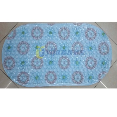 New type of PVC mercifully color printing ring floor mat bathroom anti - skid pad with suction disc anti - skid pad can be mixed batch