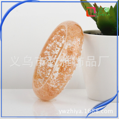 Yiwu Factory Crystal Glue Bracelet Handmade Dried Flower Bracelet Starry Hand Jewelry Accessories Custom Wholesale