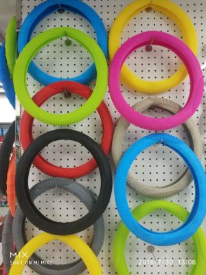Auto Supplies Wholesale Car Steering Wheel Cover Car Steering Wheel Cover Silica Gel Steering Wheel Cover Factory Direct Sales