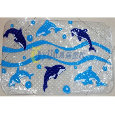 Large dolphin small tub foot pad strong suction cup bathroom anti - skid pad anti - skid floor mat bathtub
