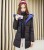 Winter Korean version with a hat trim show thin women in a long down cotton jacket jacket