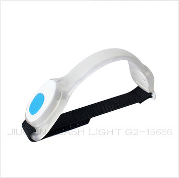 Long root flashlight night running LED silicone arm lamp cycling safety warning light outdoor sports bracelet