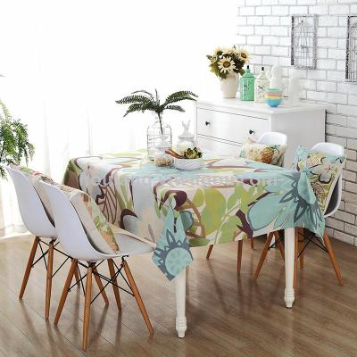 Cloth art cotton and linen table cloth rectangular lattice tablecloth tea table towel can be customized wholesale