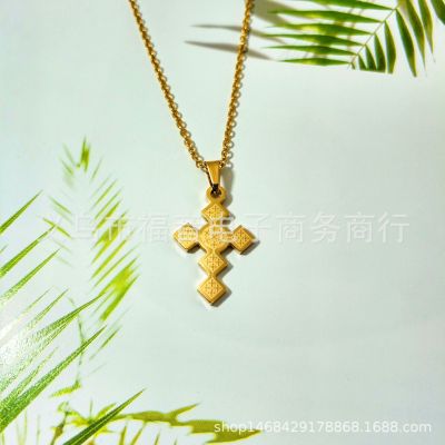 Manufacturer direct selling quality stainless steel Jesus pendant cross necklace