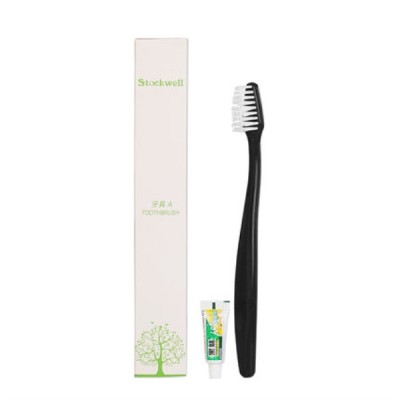 Disposable toothpaste and toothbrush set hotel room consumables 2 in 1 soft hair dental set in homestay inn