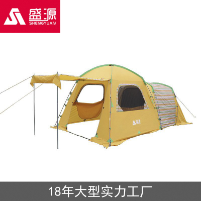 Shengyuan factory direct sale of large one - bedroom tent outdoor camping picnic, wind - proof waterproof tents 