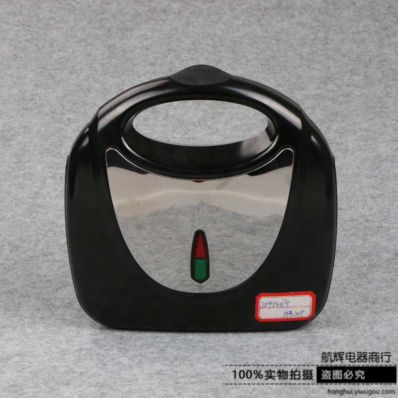 豪华不锈钢条纹形家用三明治机烤面包机三文治机早餐机