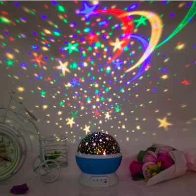 Rotating Star Light Projection Lamp New Exotic Star Light Led Creative Small Night Lamp Projector