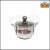 DF99066DF Trading House glass lid rising pot stainless steel kitchen tableware