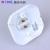 E27 Ceramic straight lamp holder with square bottom and white color shell