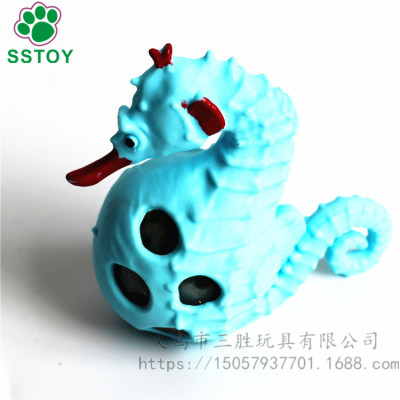 Manufacturers wholesale customized all kinds of TPR soft glue release toys seahorse grape ball bubble ball