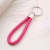 Auto creative hand-woven leather rope key chain lady key ring car pendant promotional gift