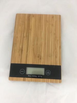 Bamboo floor electronic kitchen scale, weighing scale