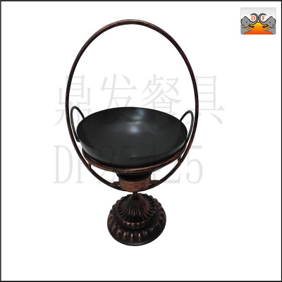 DF27425 dingfa stainless steel kitchen and hotel supplies tableware bronze basket black ding