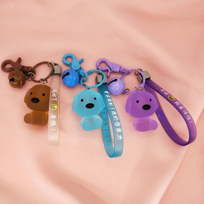 Cartoon dog key chain creative ornaments pendant purse hanging ornaments handicraft accessories jewelry key chain