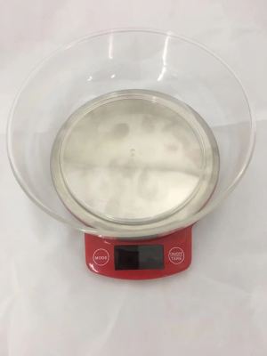 Electronic kitchen scale with tray, weighing scale