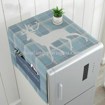 linen refrigerator towel european-style single-door refrigerator washing machine universal cover towel