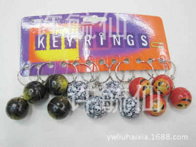 Pirate king key rings 2.5cm pirate pendant manufacturers cartoon pirate key rings customized Halloween gifts