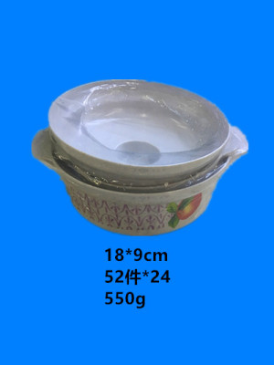 Is the one that covers bowl 2 - piece set stock to process tableware