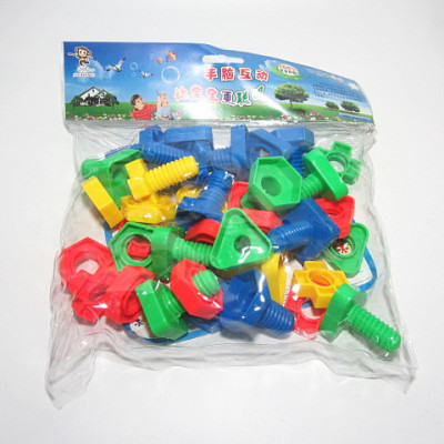 Children's educational toys wholesale creative assembly building block engineer screw combination building blocks