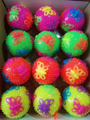 6.5 glitter crystal ball glitter bouncy ball colorful jump ball glitter children's toy floor stall source batch